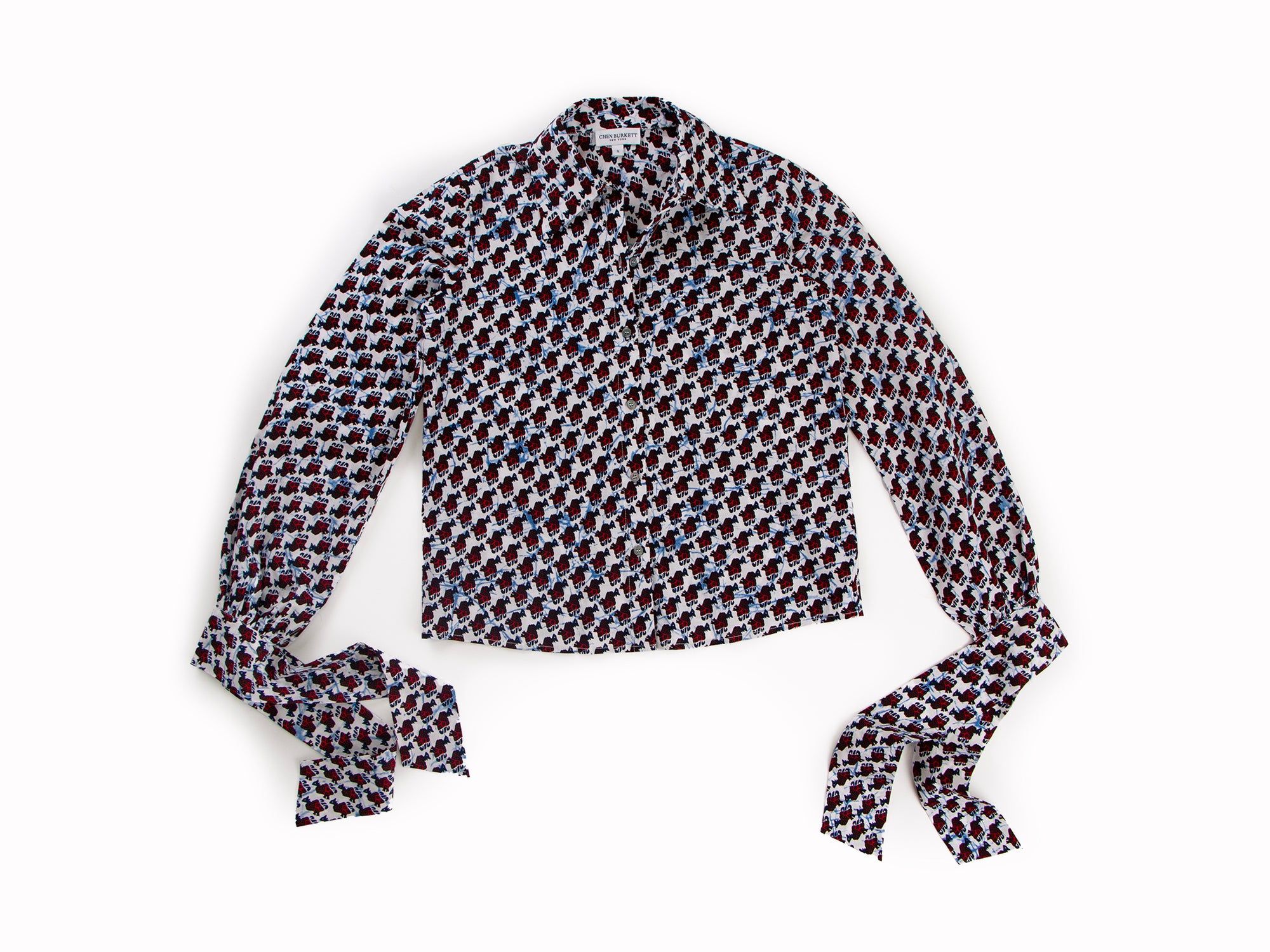 Cotton Button Down with Tie Cuffs