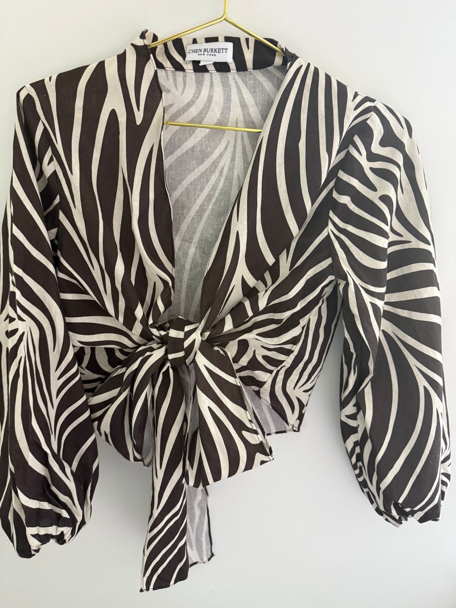 Printed Linen Blouse